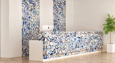 Agata Blue Mermer Banko