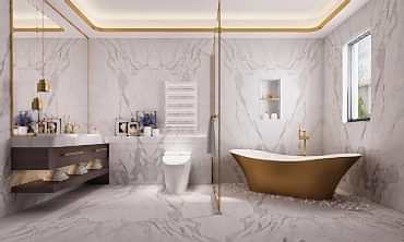 Calacatta Cremo Mermer Zemin