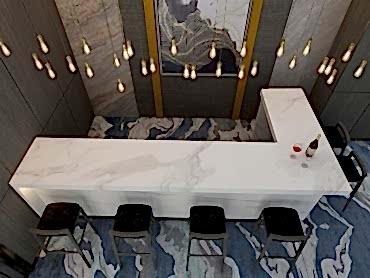 Calacatta Porselen Tezgah& Porselen Masa