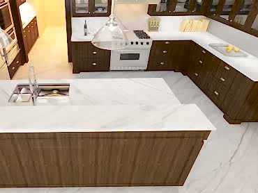 Carrara Porselen Tezgah& Porselen Masa