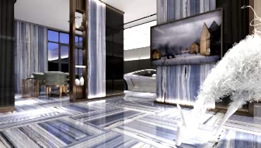 Palisandro Blue Mermer Zemin