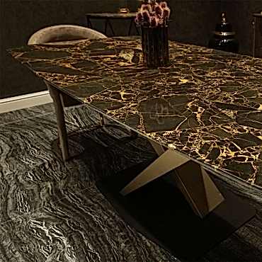 Portoro Gold Mermer Masa