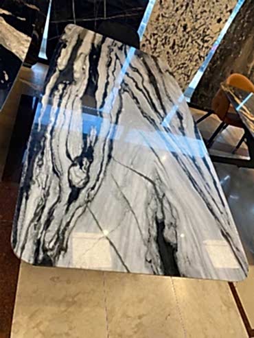 White Alpines Mermer Masa